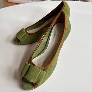 Ron White Suede Heels